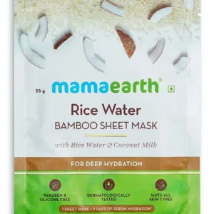 Mamaearth Rice Water Bamboo Sheet Mask
