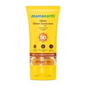 Mamaearth Ubtan Detan Sunscreen With Turmeric & Saffron