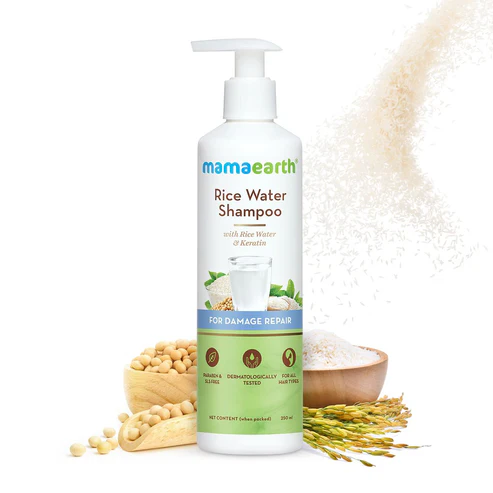 Rice Water Shampoo For Damage Repair